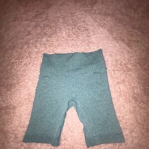 Green athletic shorts